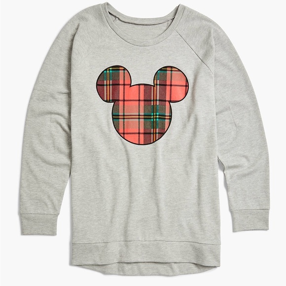 NEW Lane Bryant Classic High-Low Hem Plaid Mickey Graphic Sweatshirt Size 14/16 - Picture 1 of 9